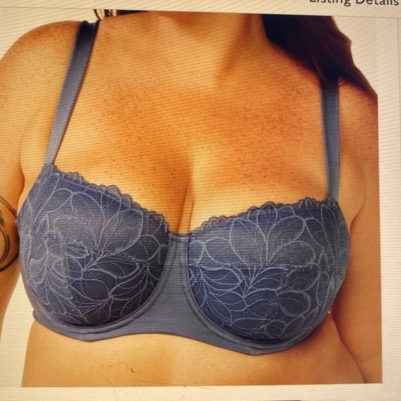 NWT Joyspun Bra women’s plus size underwire Balconette Lace lightly padded 46F - Picture 2 of 6